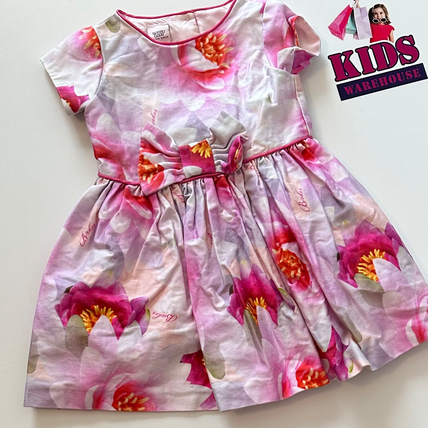 Ted baker light sales pink floral dress