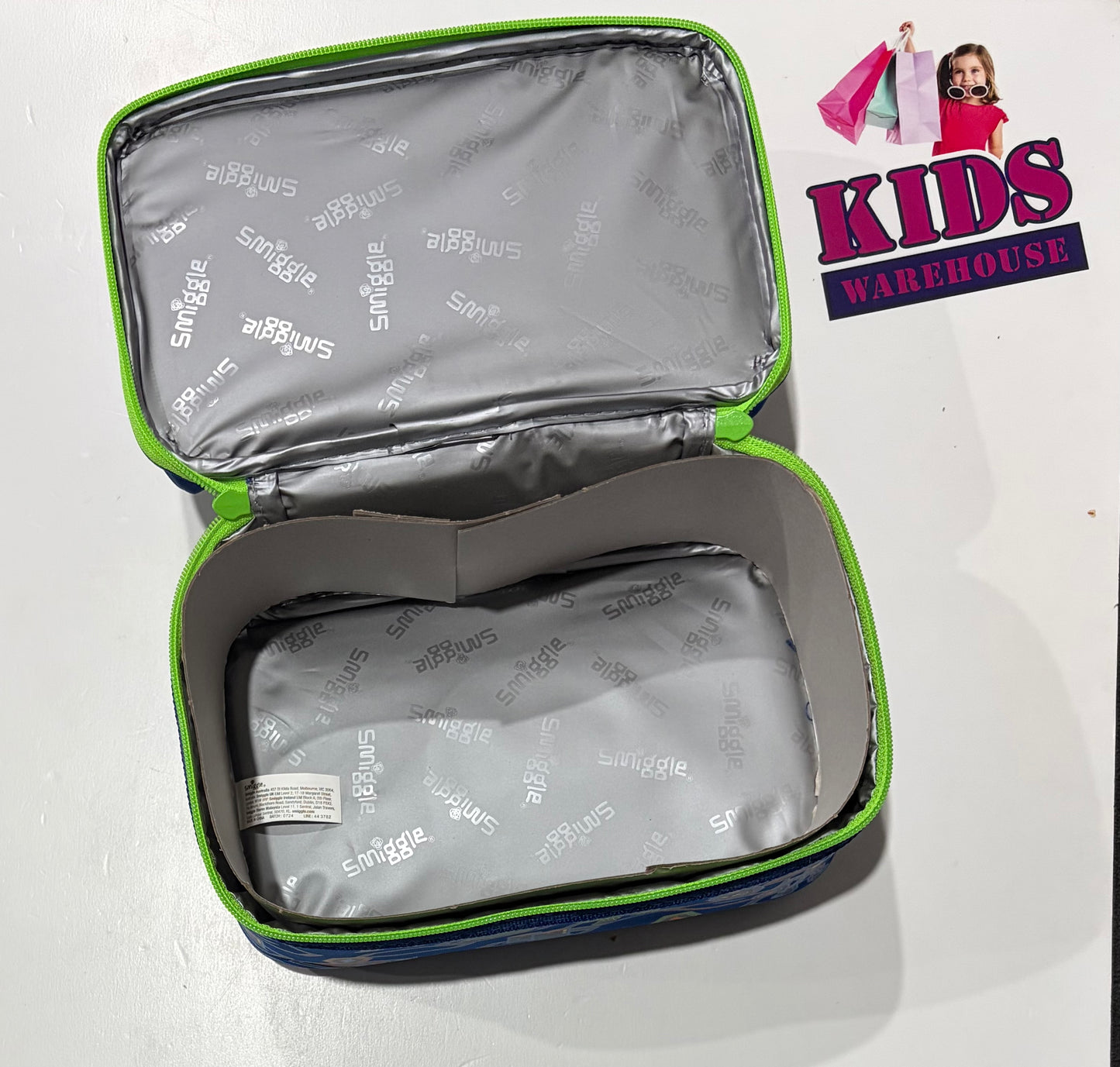 Not Used Smiggle Double Decker Blue Lunch Box