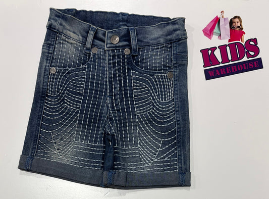 Not Used Wild Warriors Denim, White Striped Shorts Size 2
