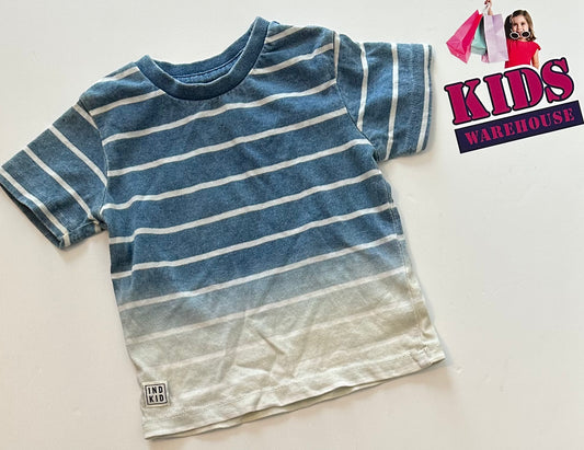 Indie Kid Blue & White Stripe Size 000