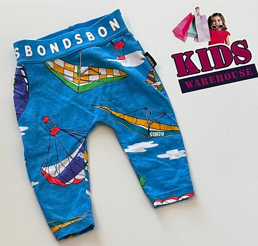 Bonds Bkue Kite Print Stretchies Size 0000