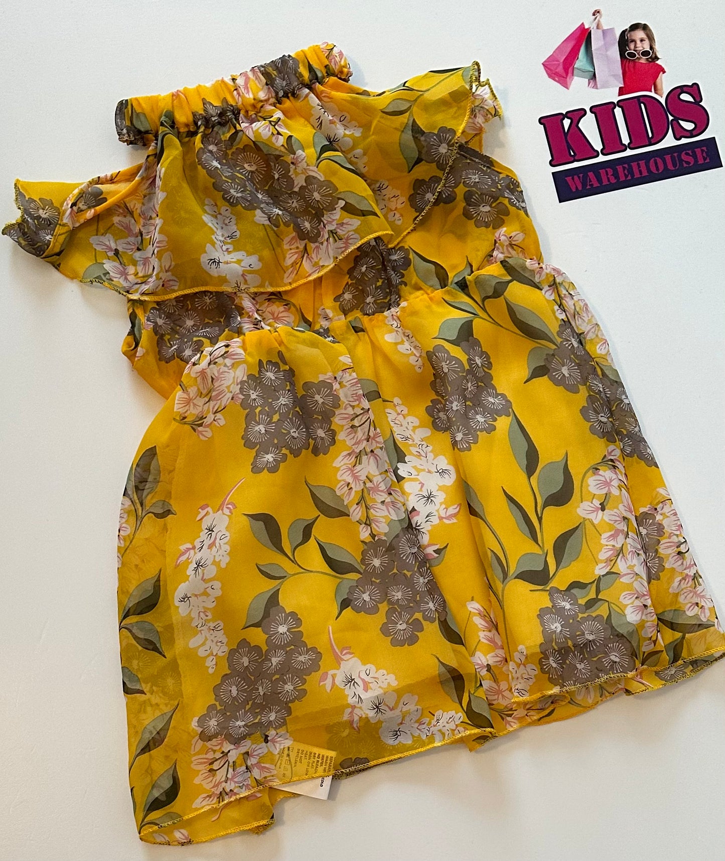 Pat Pat Yellow Floral Dress Size 0