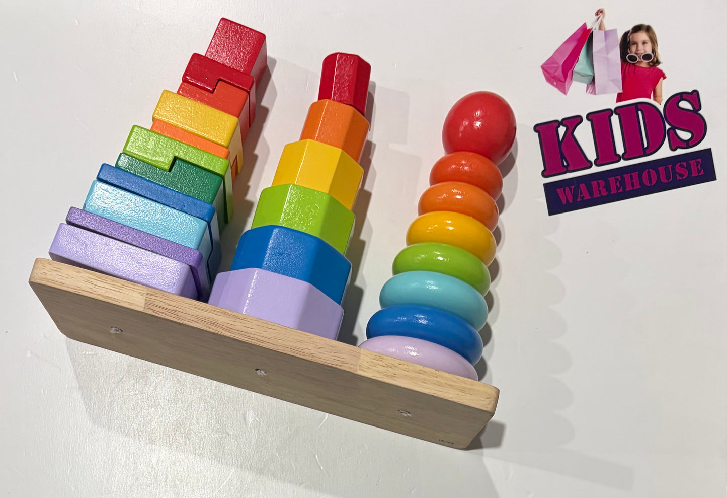 Wooden Rainbow Stacker