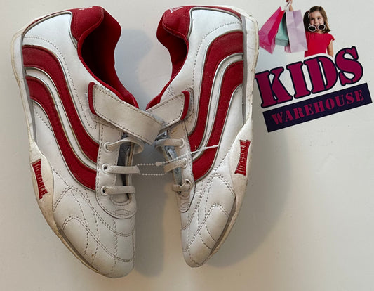 Lonsdale Red & White Runners Size UK2/US3 (Older Child)