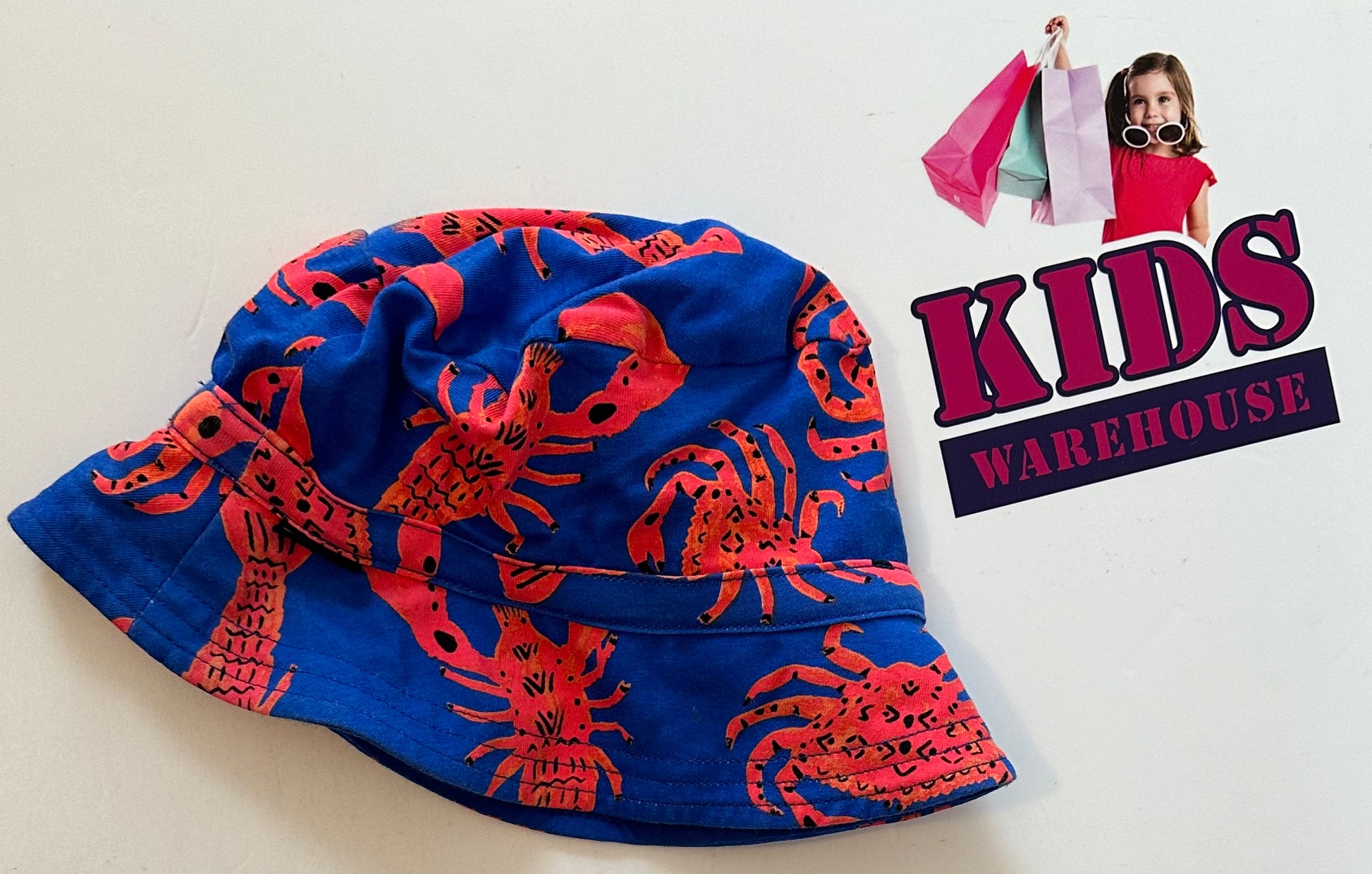 Bonds Lobster Print Hat Size M (Baby/Toddler) Kids Warehouse AU