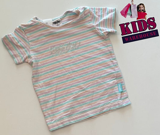 Mossimo Pink Stripe Top Size 00