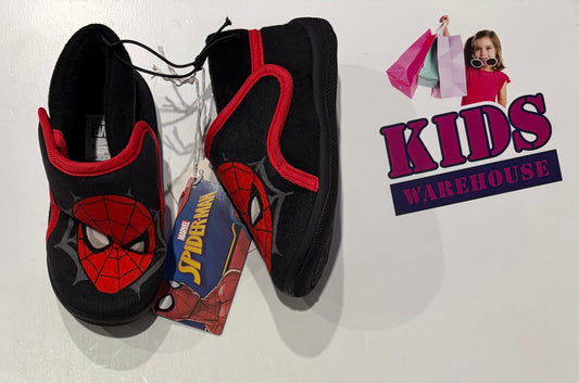Not Used Black, Spiderman Slippers Size 7 (Child)