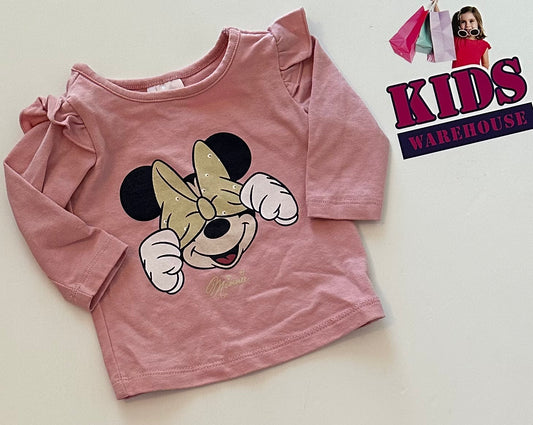 Disney Minnie Mouse Pink Top Size 0000