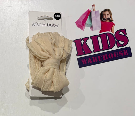 Wishes Baby Cream Bow Headband (Baby)