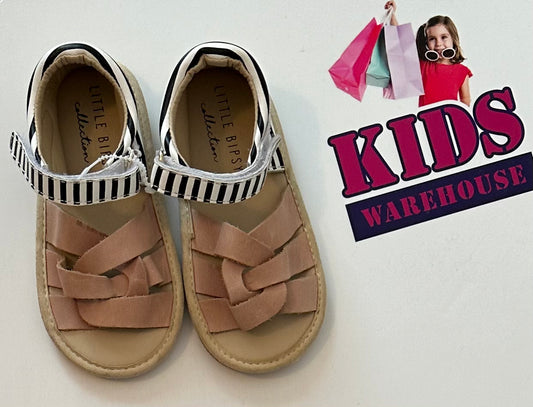 New Little Bipsy Collection Stripe Sandals Size 6 (Child)