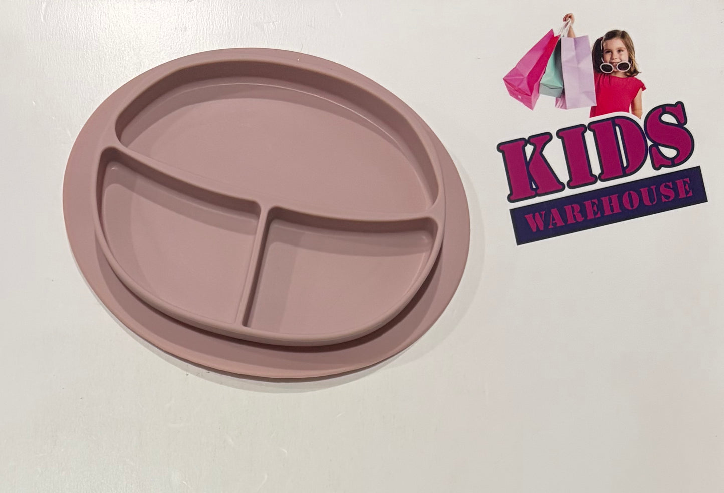 Pink Silicone Suction Plate
