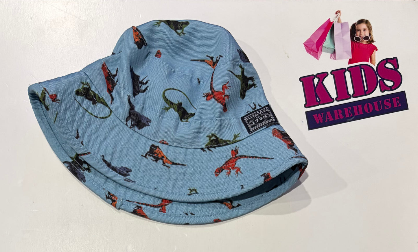Milkshake Blue Lizard Print Bucket Hat (Baby/Toddler)