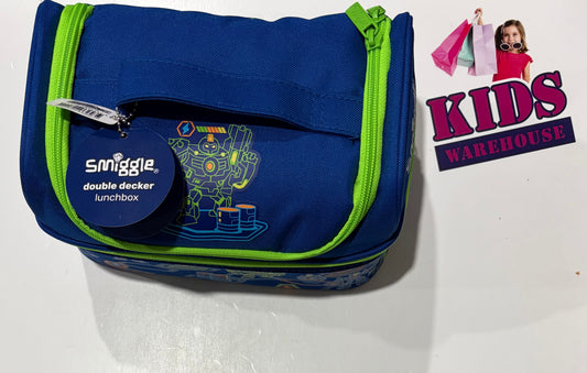 Not Used Smiggle Double Decker Blue Lunch Box