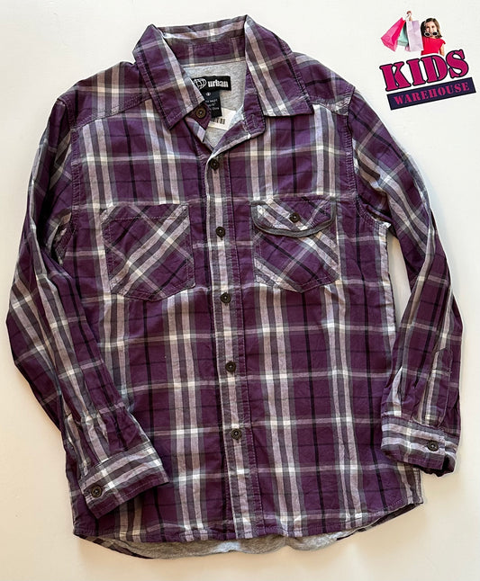 Urban Purple Checked Shirt Size 8