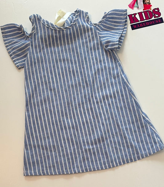 Blue & White Stripe Dress Size 5