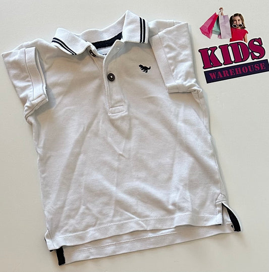 Next White Polo Top Size 0