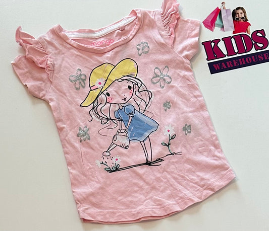 Mango Pink Glitter Top Size 0