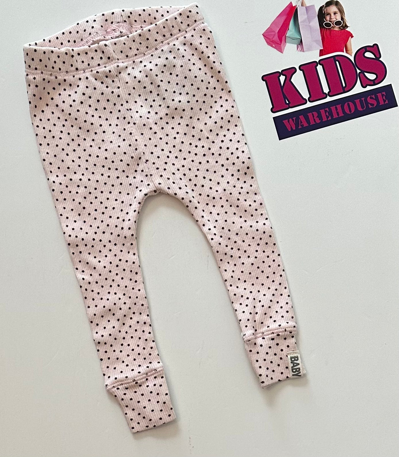 Cotton On Pink Polkadot Legging Size 000