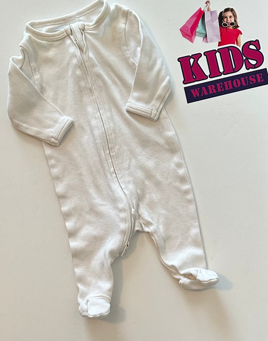 Premature White Zip Jumpsuit Size 00000