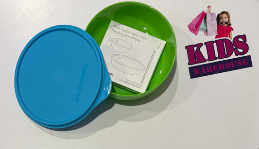 Not Used Tupperware Green, Blue Feeding Bowl