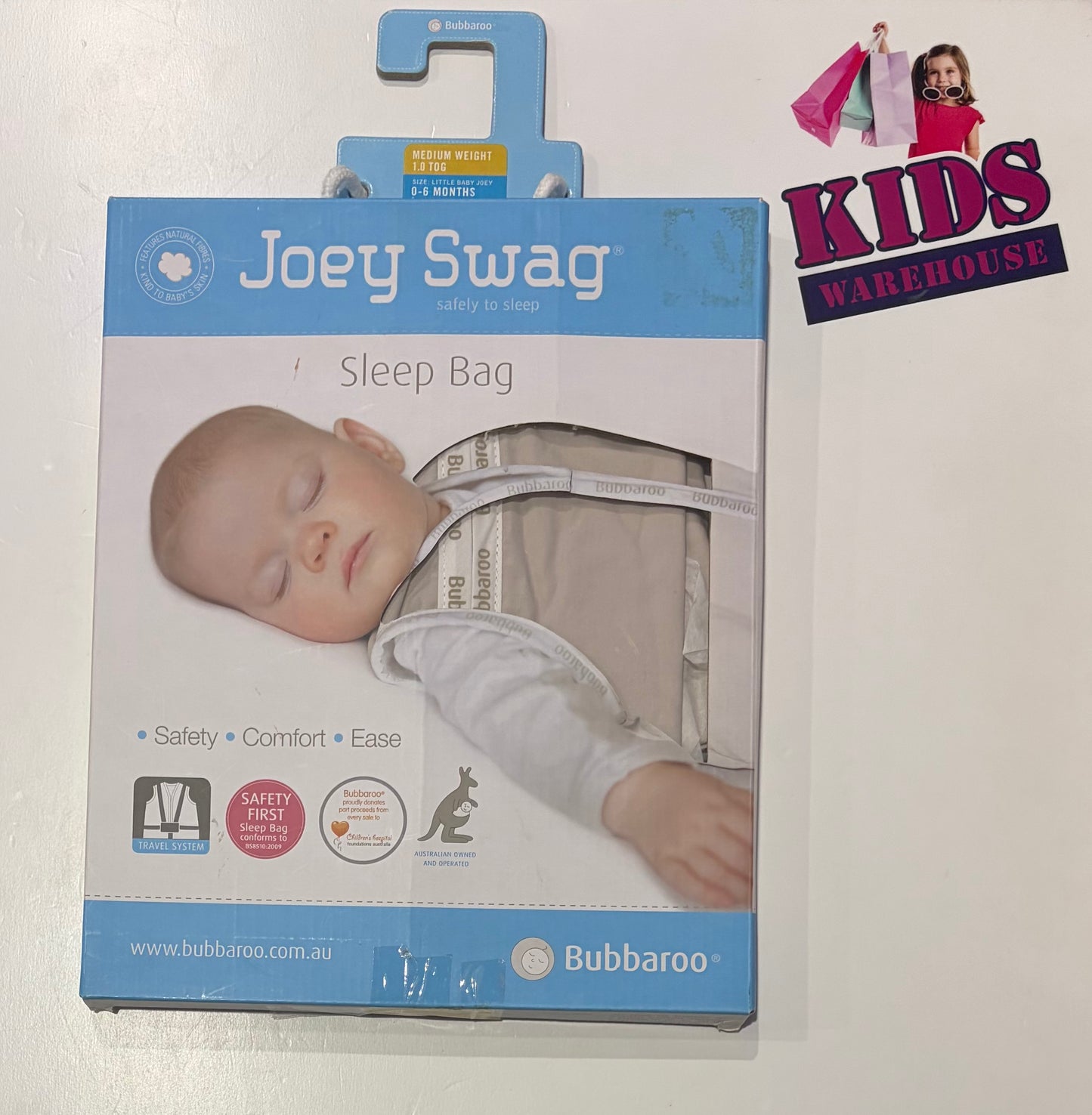 Bubbaroo Sleep Bag Tan Size 0-6 Months TOG 1