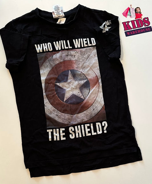 Marvel Captain America Black Top Size 12