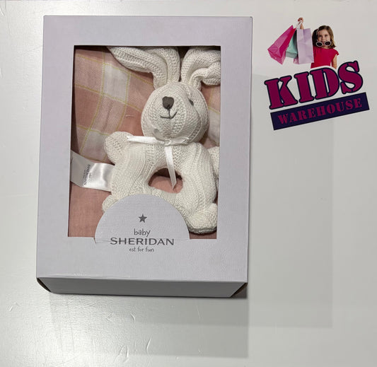 Baby Sheridan Alodie Baby Wrap Set 120x120cm And Teething Bunny