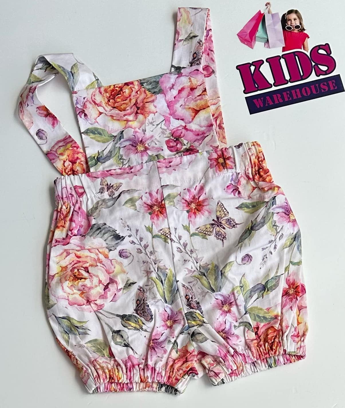 Handmade White & Pink Playsuit Size 00