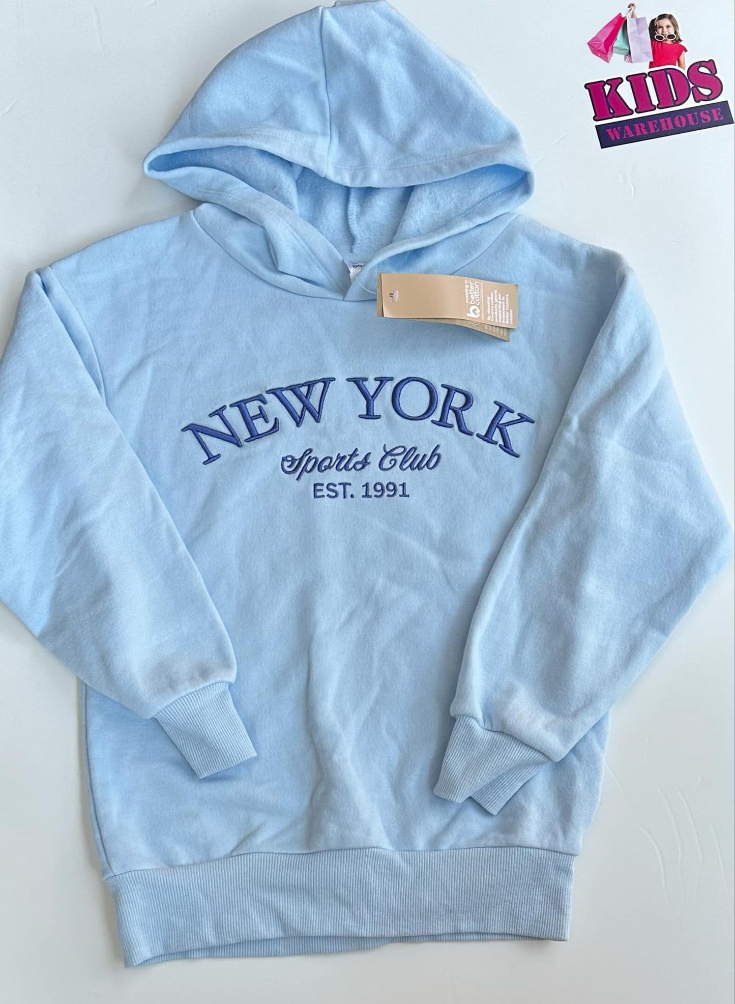 New Anko Blue Soft Hoodie Size 8