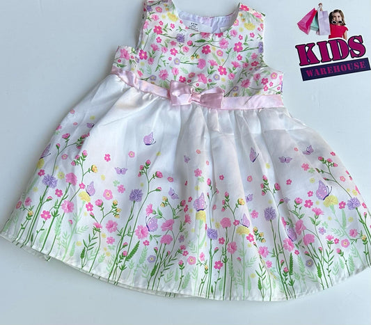 Ollies Place White & Pink Dress Size 0