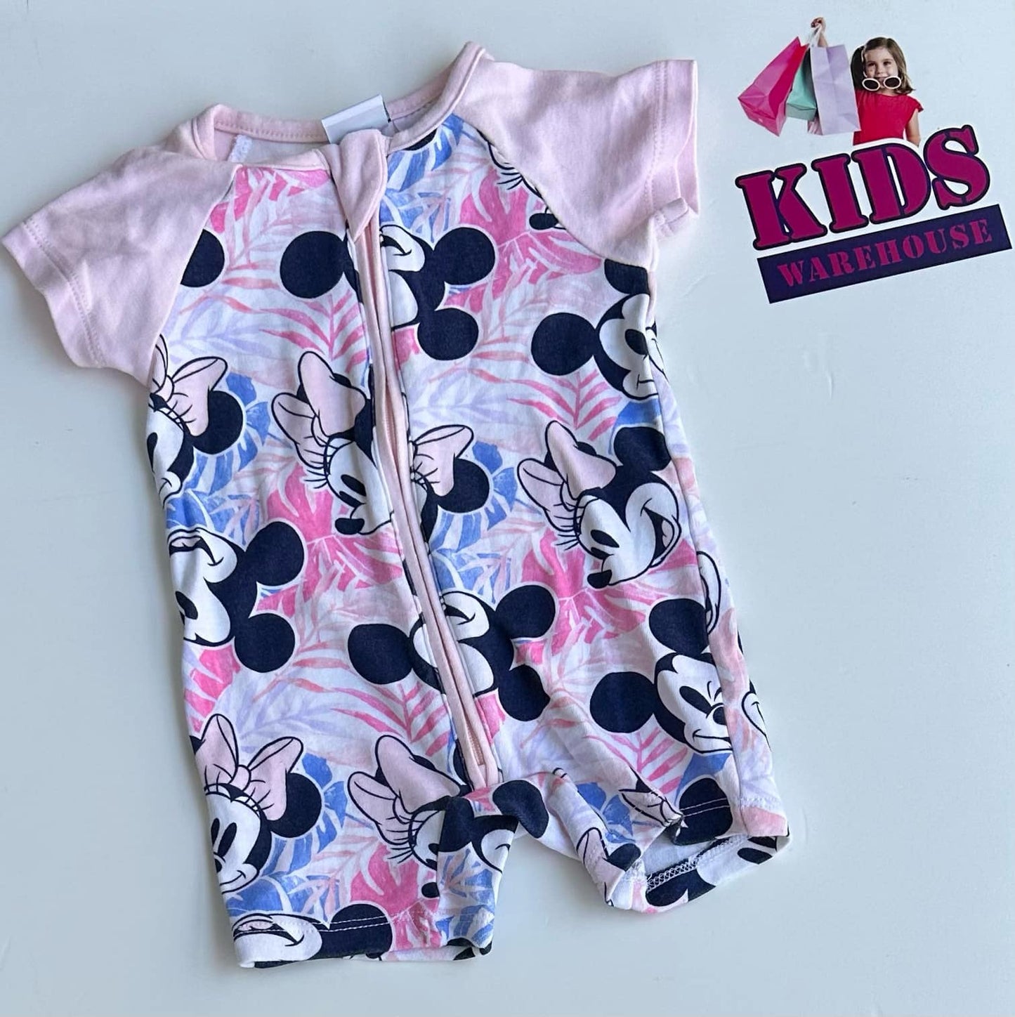 Disney Target Pink & White Bodysuit Suze 000