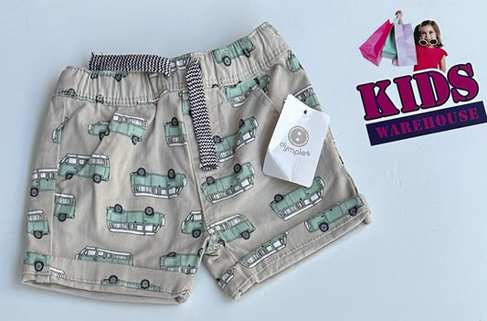 Dymples Grey Shorts Size Car Pattern Size 00