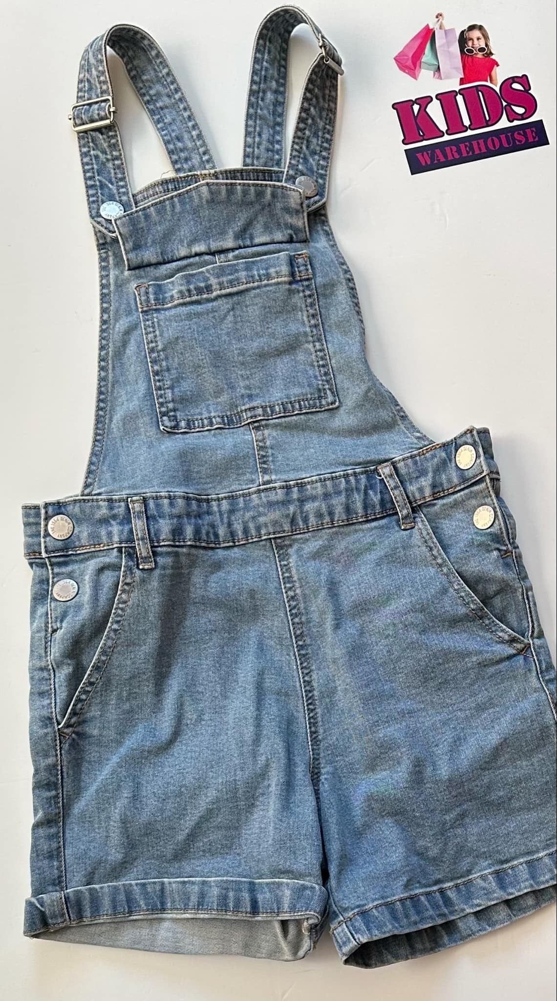 The 1964 Denim Company Blue Jean Overalls Size 10