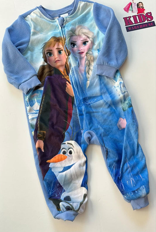 Disney Frozen Blue Jumpsuit Size 2