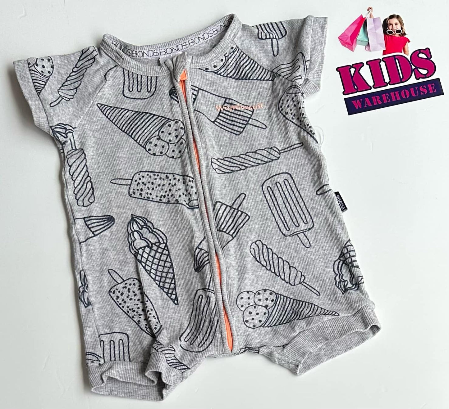 Bonds Grey Bodysuit Size 00