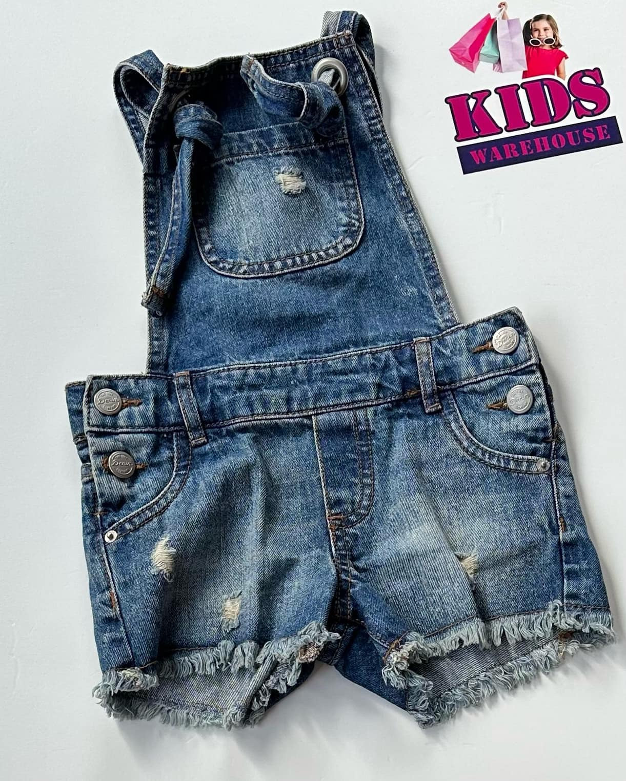 The 1964 Denim Company Blue Jean Overalls Size 3