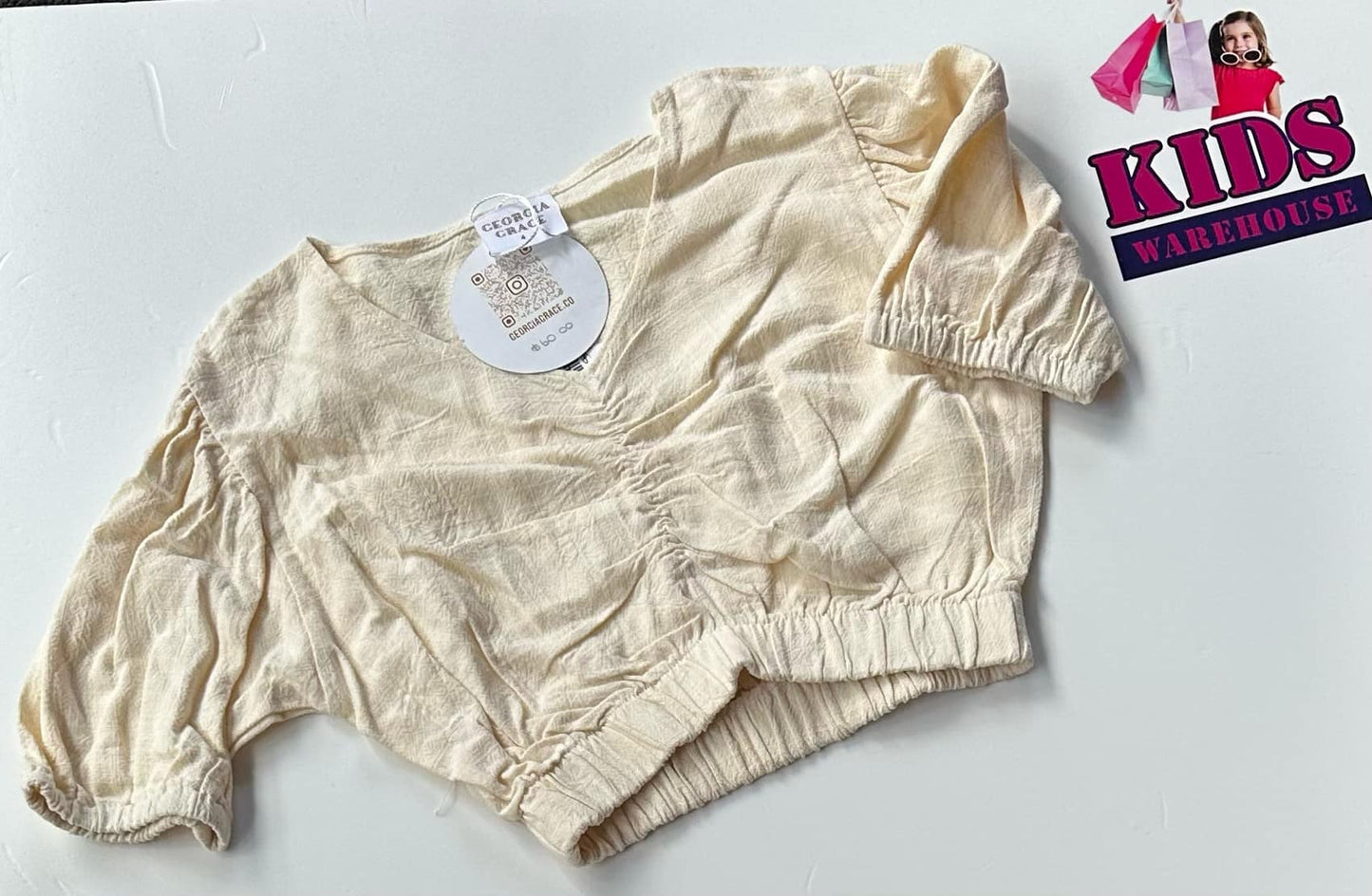 New Georgia Grace White Top Size 4 (RRP $60)