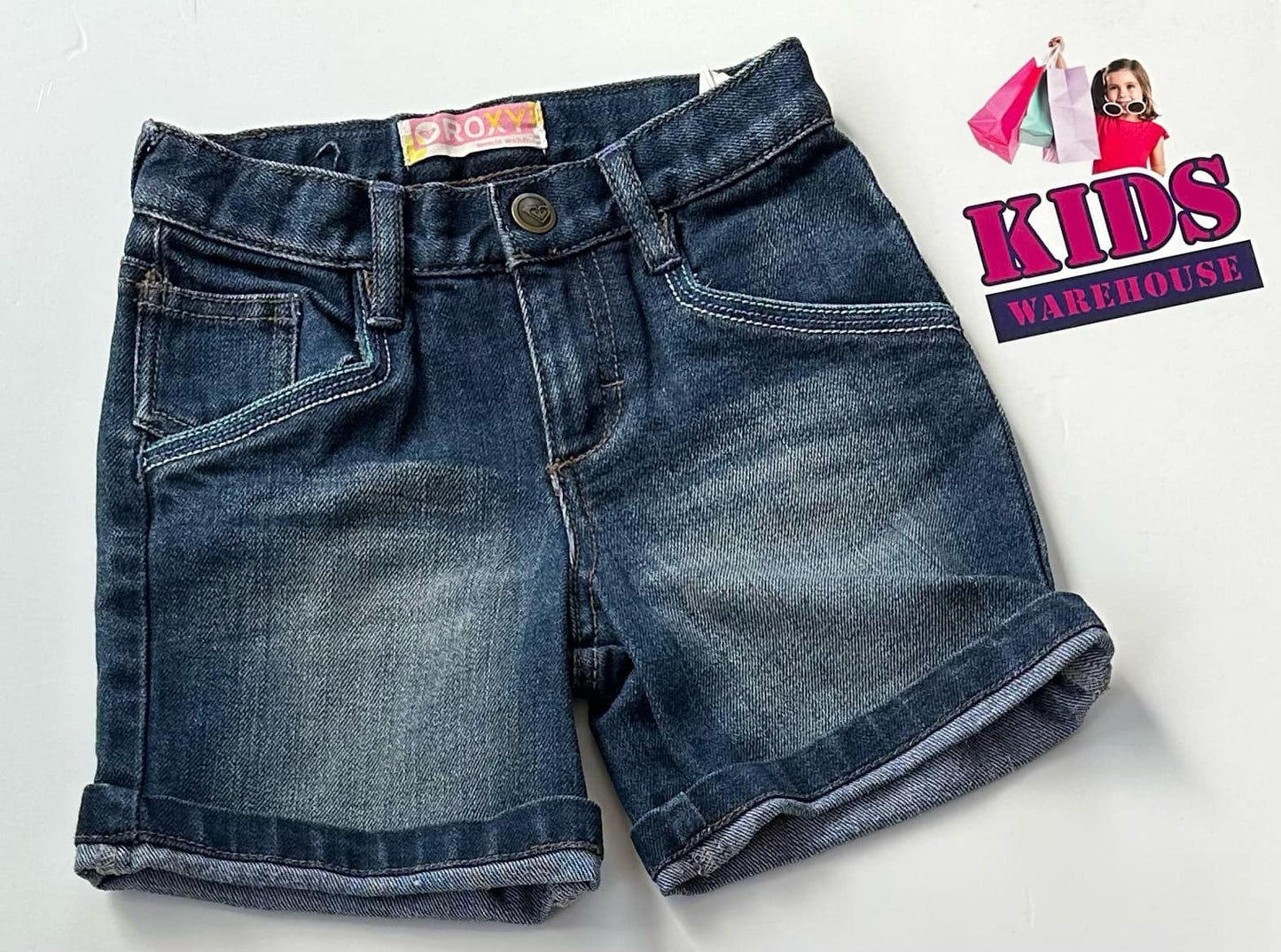 Roxy Blue Jean Shorts Size 5