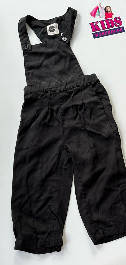 Opns Black Overalls Size 2