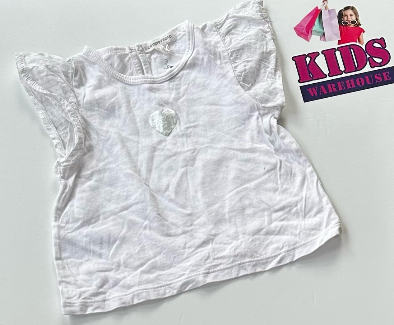Country Road White Top Size 2