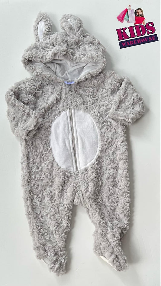 Target Grey Fluffy Rabbit Jumpsuit Size 000