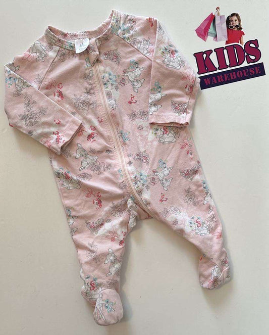 Disney Baby Pink Bambi/Bunny Jumpsuit Size 000