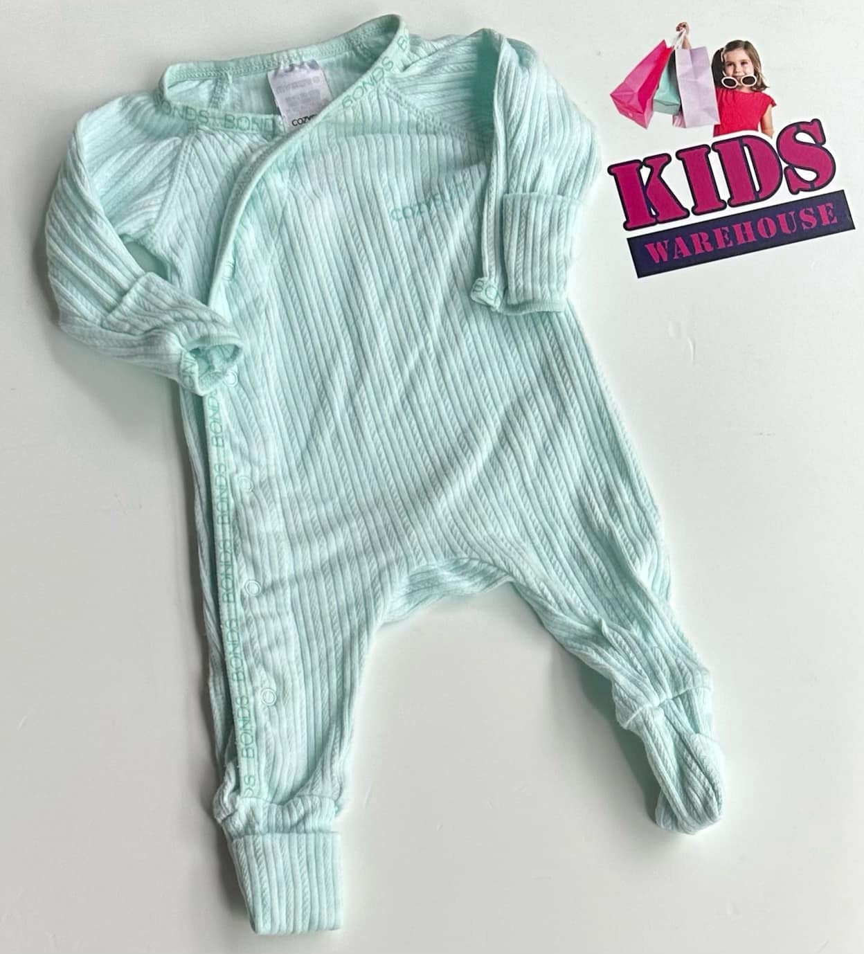 Premmie Bonds Aqua Cozysuit Size 00000