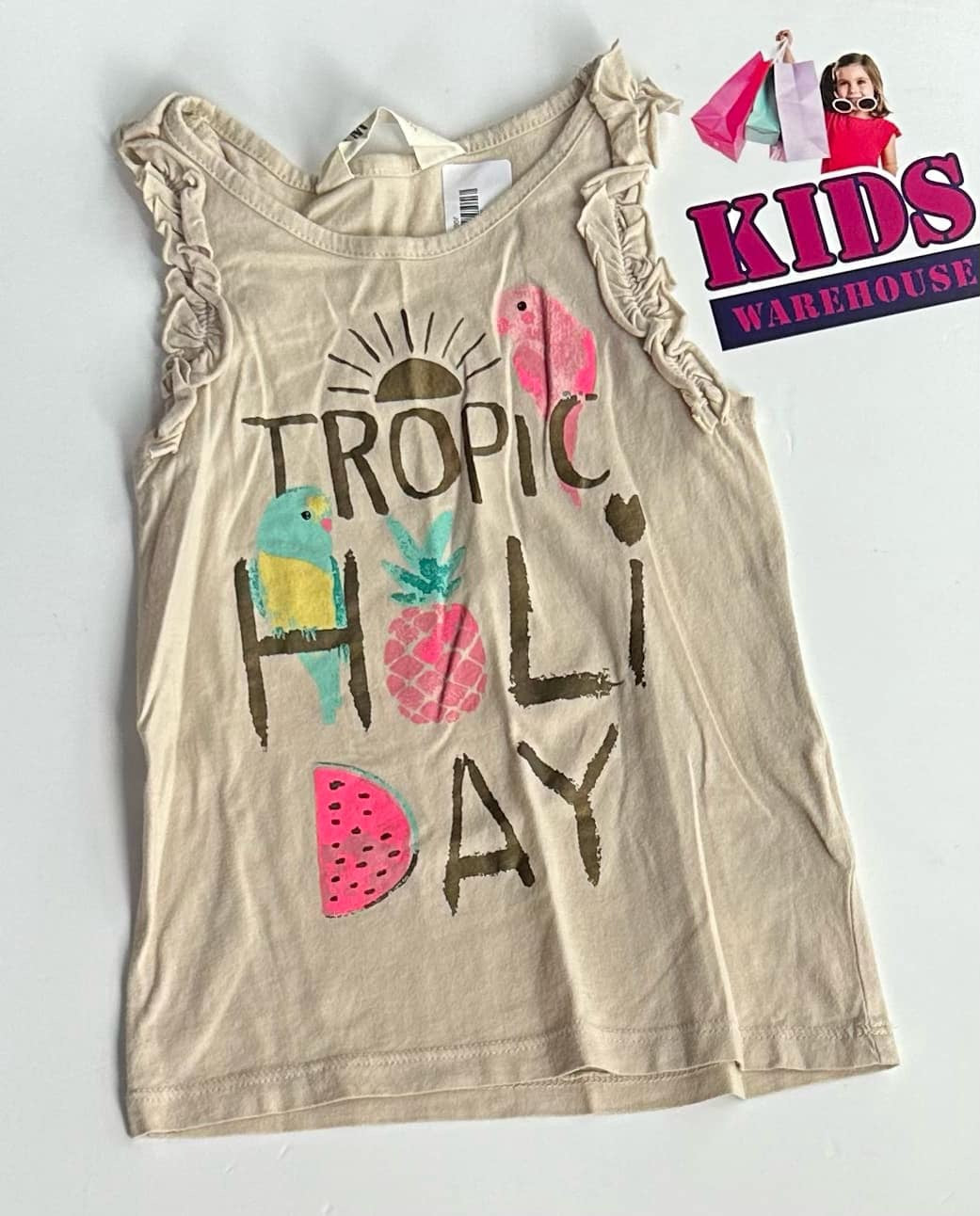 H&M White Sleeveless Top Size 3