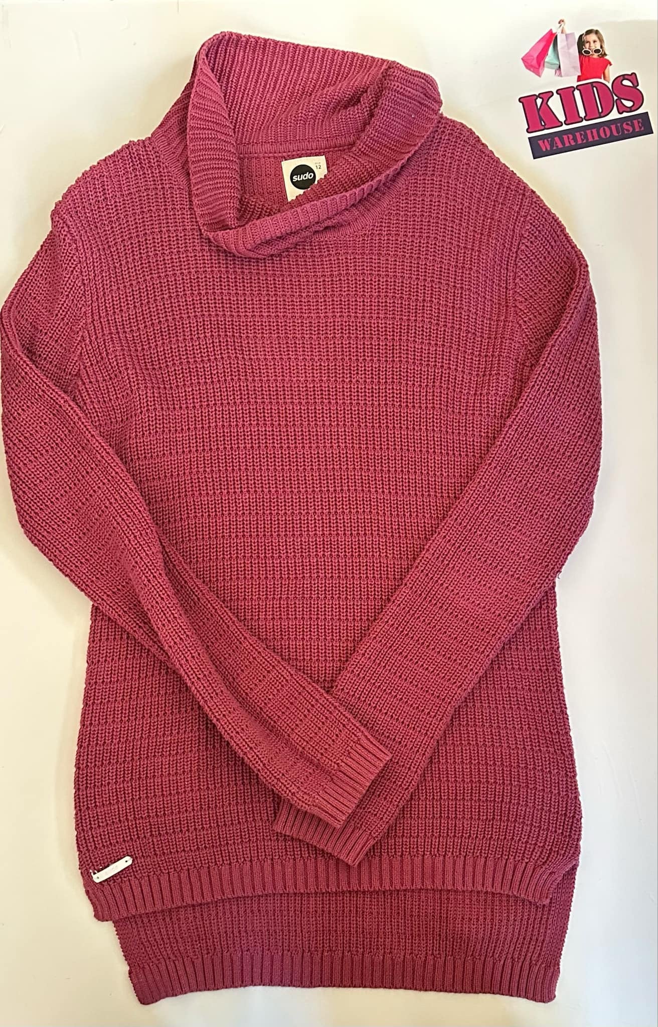 Sudo Purple Knit Top Size 12