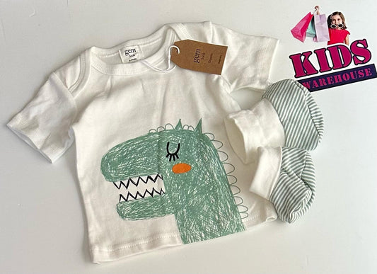 Gem Look White & Green 3 Piece Set Size 00