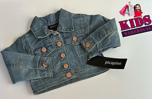 Picapino Blue Jean Jacket Size 1