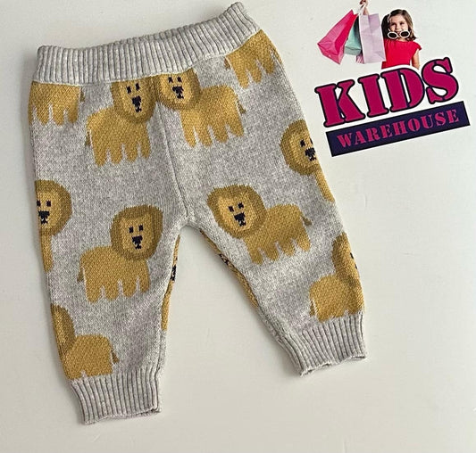 Target Knit Grey Pants With Tiger Pattern Size 0000