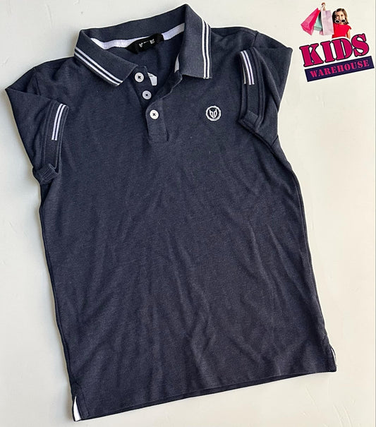 Bauhaus Blue Polo Top Size 10