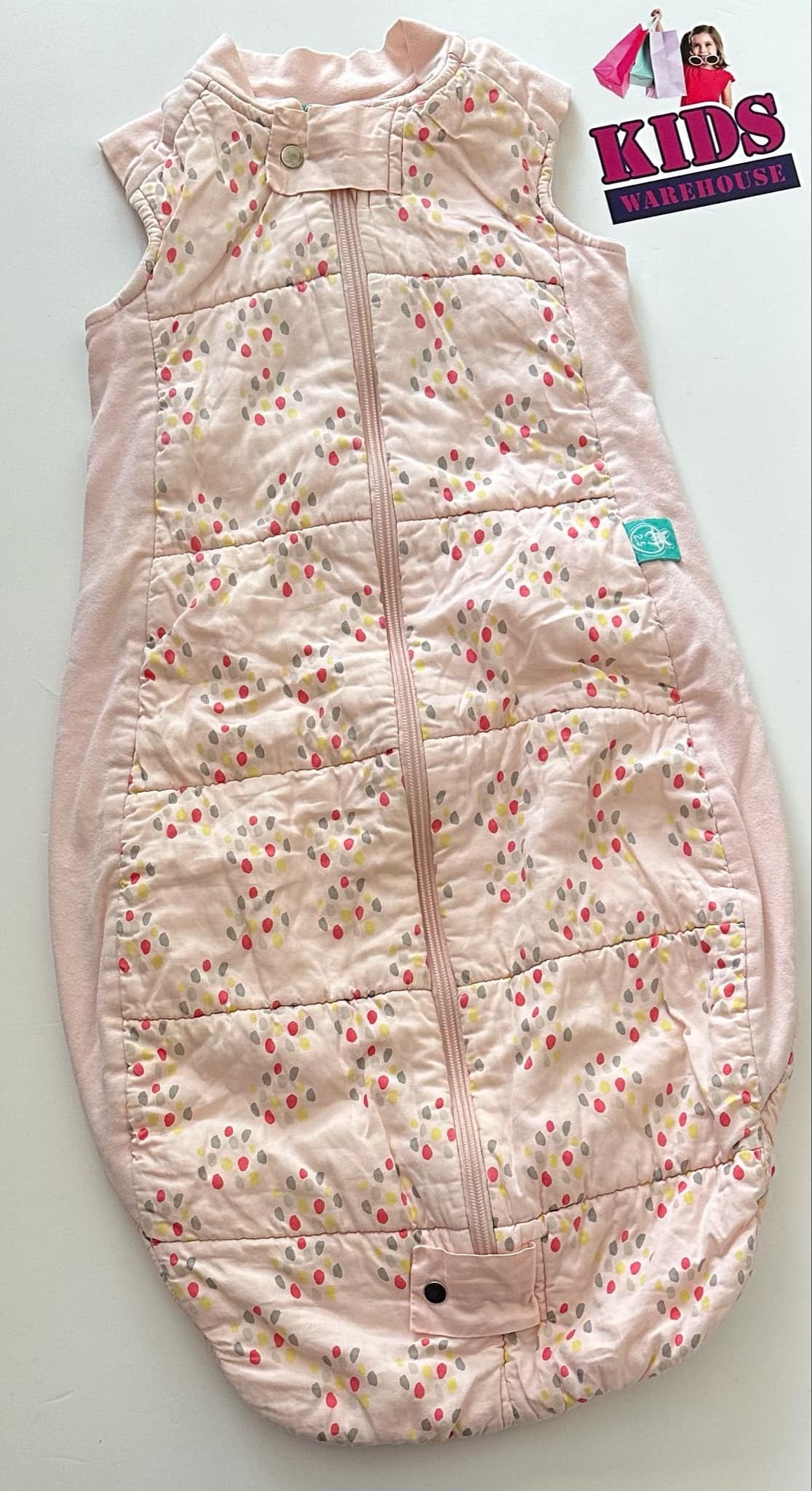 ErgoPouch Australia Pink With Coloured Polka Dots 2-12 Months TOG 2.5